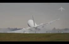 Wiatr boczny doprowadzający niemal do katastrofy Boeinga 737-430 linii Horizon.