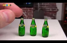 Jak wykonać miniaturową buteleczkę wody Perrier.