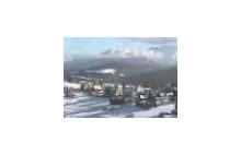 Widok na Tatry z ruchomej kamery w Gliczarowie Górnym