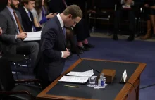 Mark Zuckerberg zostawił swój notes bez nadzoru podczas przesłuchania