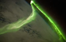 Zorza polarna widziana z Międzynarodowej Stacji Kosmicznej