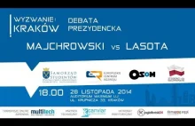 Debata kandydatów na Prezydenta Krakowa: Majchrowski vs. Lasota - livestream!