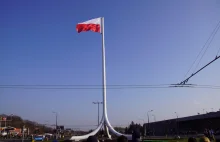 Uroczyste odsłonięcie Masztu Niepodległości w Lublinie