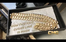How a 2000 Grams Solid Gold Cuban Link Chain is Made.