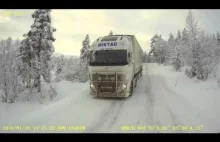 Ice road trucking in west Norway.