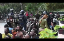 Spain: Refugees receive assistance after scaling Ceuta border fence