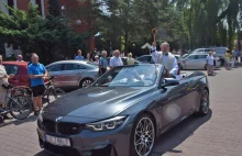 Ksiądz w Tychach święcił pojazdy jadąc 430-konnym BMW M4