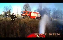 Pożar trawy z perspektywy strażaka OSP Piaseczno