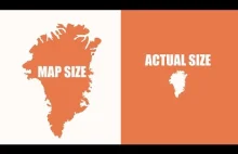 Prawdziwa wielkość krajów a mapy