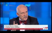 Janusz Korwin-Mikke i Włodzimierz Czarzasty w TV o Trybunale Konstytucyjnym