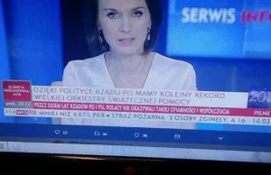 Genialny pasek, wg TVP to dzięki rządom PiS fundacja WOŚP zbiera tak dużo kasy