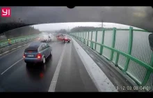 Wypadek na autostradzie w Czechach