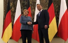 Prosto z dziś: Powitanie Angela Merkel Andrzej Duda