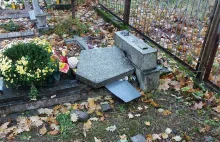 Około 100 nagrobków zniszczonych na ełckim cmentarzu.