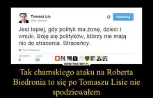 Tomasz Lis atakuje Roberta Biedronia