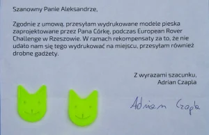 Miły gest pracownika firmy DPS dla dzieciaka.