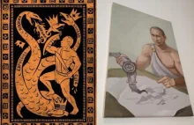 Wystawa obrazów - Putin jako Herkules. Śmieszno i straszno!