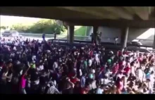 Tysiące imigrantów blokuje autostradę z Węgier do Austrii