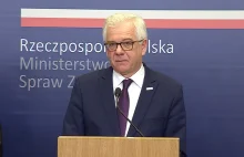 Szef MSZ: nie uznajemy Tuska za przedstawiciela Polski, był reprezentantem...
