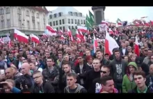 Polacy Przeciw Imigrantom - Cała manifestacja bez cięć Warszawa 12.09.2015...