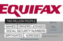 Equifax (USA): Wyciekły dane ponad 143 milionów konsumentów!