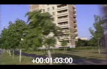 Przejazd ulicami Prypeci miesiąc po katastrofie w Czarnobylu - 1986 r.