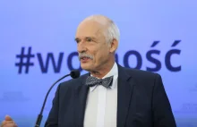 Janusz Korwin-Mikke świętuje powrót do polityki. Do jego partii dołączył...