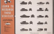 Jak rozpoznać czołgi - infografika US Army z czasów II Wojny