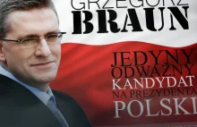 Grzegorz Braun uzbierał ponad 100 tys. podpisów