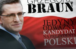 Grzegorz Braun uzbierał ponad 100 tys. podpisów