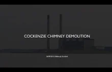 Wyburzanie kominów Cockenzie Power Station w Szkocji