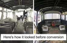 Kobieta spędza 3 lata konwertując stary autobus w mobilny dom