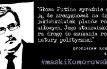 "Maski Komorowskiego" - Internauci bezlitośnie punktują kandydata PO
