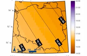 Mapy godzin wschodu i zachodu słońca w Polsce