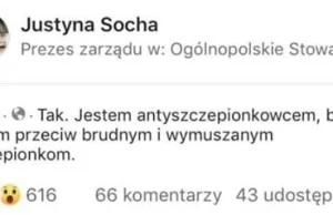 Justyna Socha wcześniej: Jestem antyszczepionkowcem. Dzisiaj: będą pozwy za ...