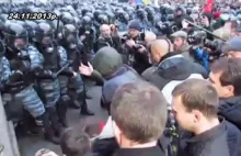 Starcia protestujących z milicją na Ukrainie
