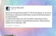 Majewski całkiem poważnie o standardach dziennikarstwa