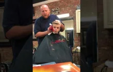 Barber pranks kid