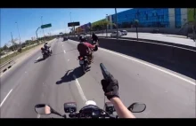 Motocyklowe pościgi policji |nagrania z kasku|BRAZYLIA