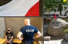 Białorusin rzucił psom polską flagę, a następnie ją zadeptał