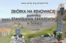 Uratujmy grób polskiego żołnierza w Szkocji - ppor. Zakrzewskiego Stanisława