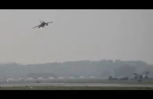 Start dwóch F-16 na dopalaczach z Malborka - ten dźwięk...