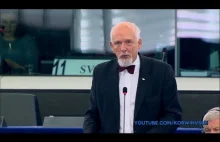 Korwin-Mikke dogaduje Timmermansowi, PiS i feministkom w 2 minuty.