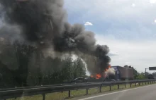 Kierowca który spowodował pożar na trasie s3 / a6 , został zatrzymany