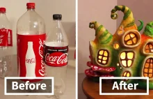 Kreatywna sztuka z plastikowych butelek Coca-Coli
