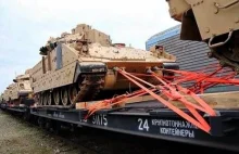 Rosyjskie koleje dostarczyły amerykańskie czołgi do Estonii.