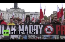 Poland: "No to Islamisation," say anti-refugee protesters in Plock.