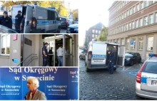 Atak z siekierą i kanistrem benzyny na sąd w Szczecinie