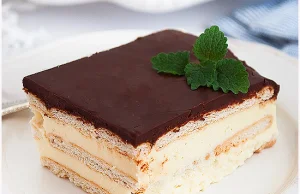 Ciasto milky way na herbatnikach - I Love Bake