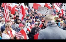 Przerwana transmisja z USA protest Polonii amerykańskiej w Chicago